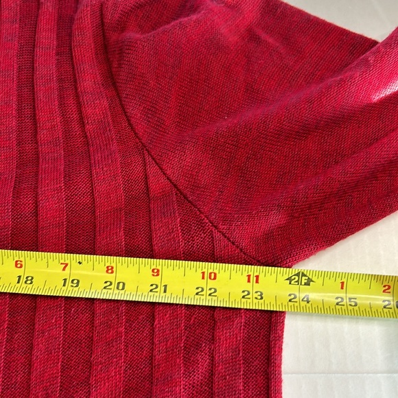 3/$25 CJ Banks Long Tunic 1/2 Sleeve Burgandy Sweater. Size 1X Business Fall - Picture 9 of 11